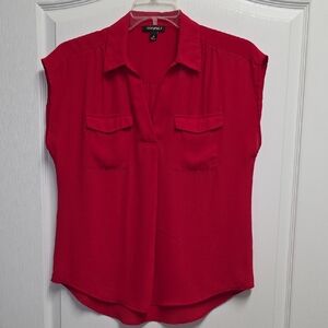 Roz & Ali Bold Red Blouse